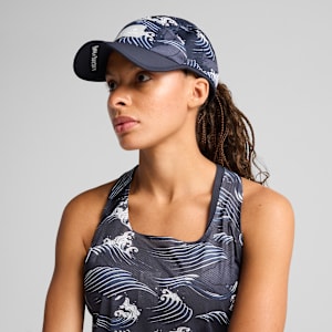 Casquette de course à 5 panneaux PUMA x SAYSKY, New Navy-Feather Gray-AOP, extralarge